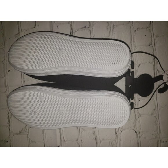 NWT Ardene Size 5 Black Yoga Mat Flat Lace Up Canvas Sneaker Shoes Women's - Picture 6 of 6